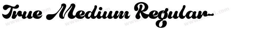 True Medium Regular字体转换